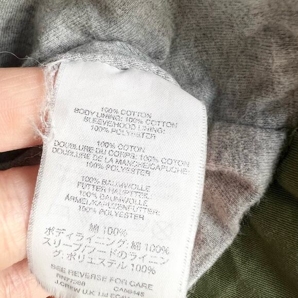 J Crew Crewcuts olive green army utility cargo field jacket preppy Barbour fall - Picture 5 of 9